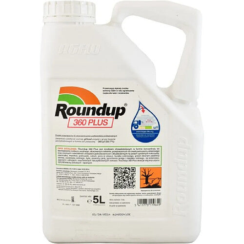 BAYER Roudup 360 Plus Total Systemic Herbicide Concentrate for Gardens 5L